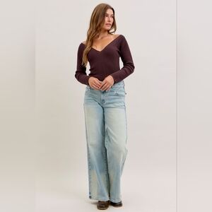 Judy Blue HR Light Wash Classic Straight Leg Jeans Column Western Various NEW